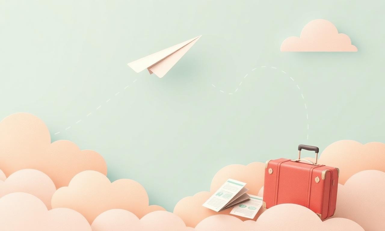 Paper plane and ticket - rebooking and change guide